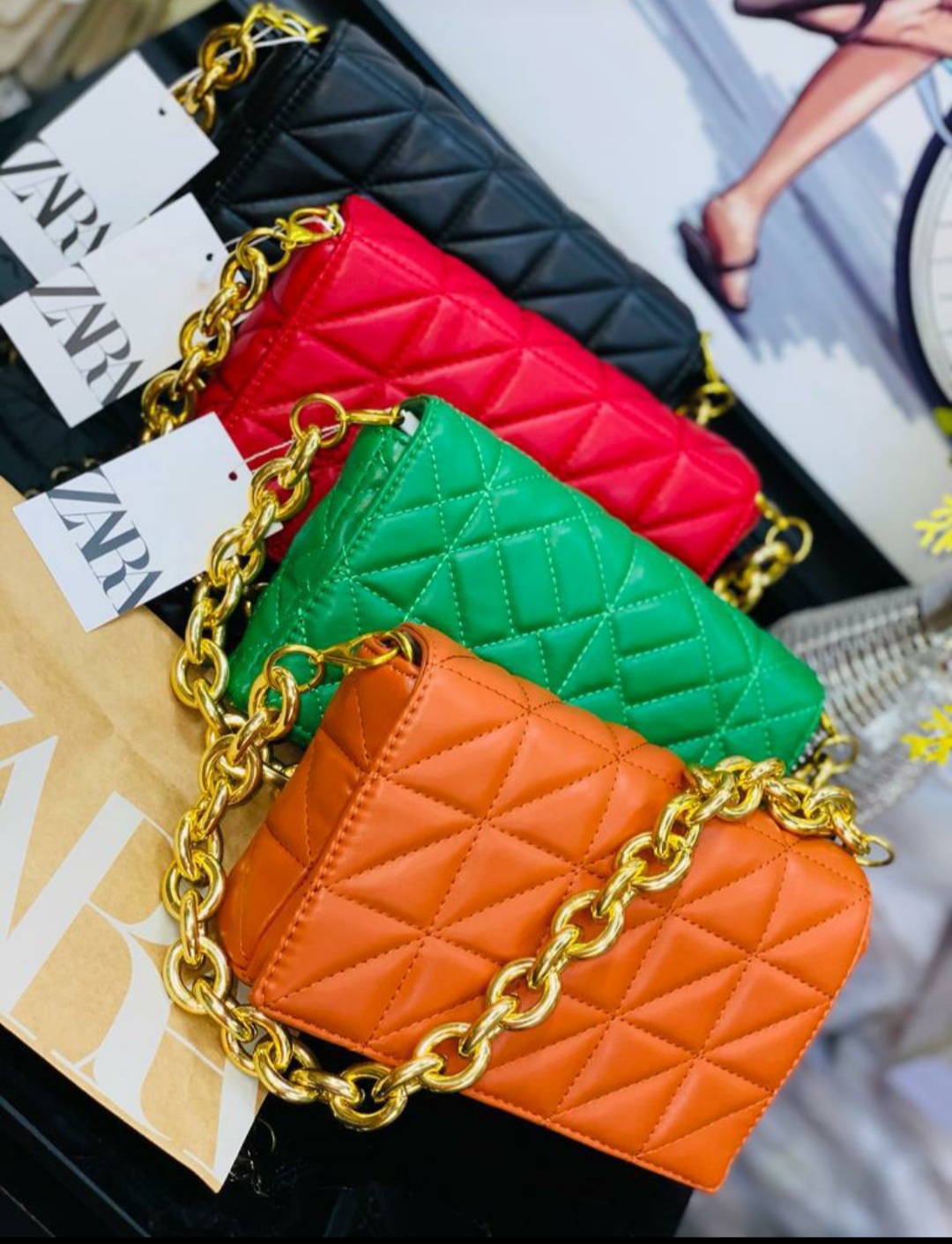 Zara Basic Collection Tote Bag Purse Black Size Medium 11x13 Good Condition  | eBay